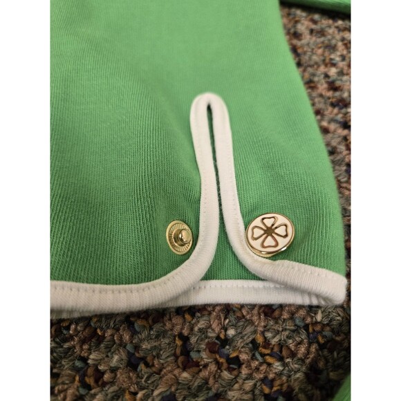Clover Golf Polo Shirt 1/4 Zip Long Sleeve Green (Women's Medium) - Picture 5 of 14